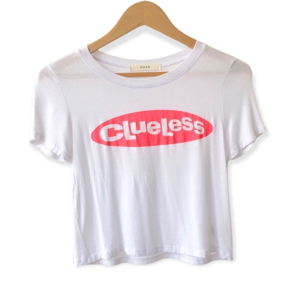 🔃Clueless Pink Logo Crop Top
